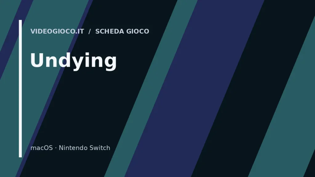 Copertina di Undying, visual grafico originale Videogioco.it.