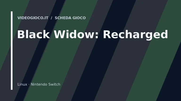 Copertina di Black Widow: Recharged realizzata con visual grafico originale di Videogioco.it.