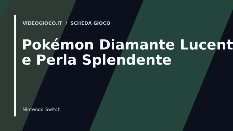 Visual grafico originale Videogioco.it per Pokémon Diamante Lucente e Perla Splendente