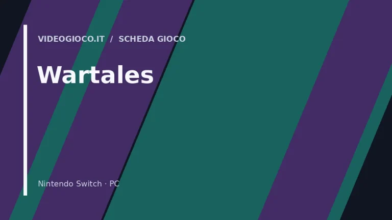 Copertina con visual grafico originale di Videogioco.it per il videogioco Wartales.