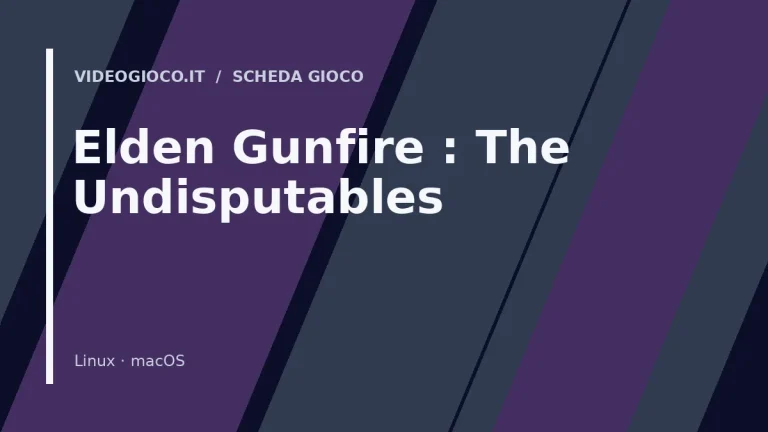 Copertina del videogioco Elden Gunfire: The Undisputables