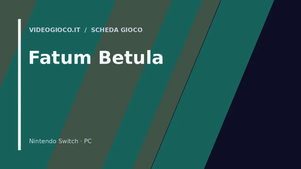 Visual grafico originale Videogioco.it per il gioco Fatum Betula