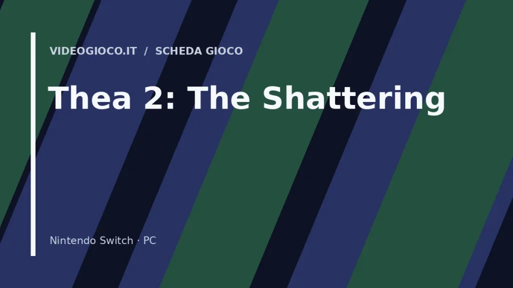Visual grafico originale Videogioco.it per il gioco Thea 2: The Shattering.