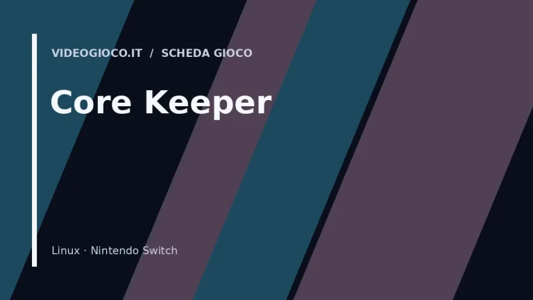 Visual grafico originale Videogioco.it dedicato al gioco Core Keeper.