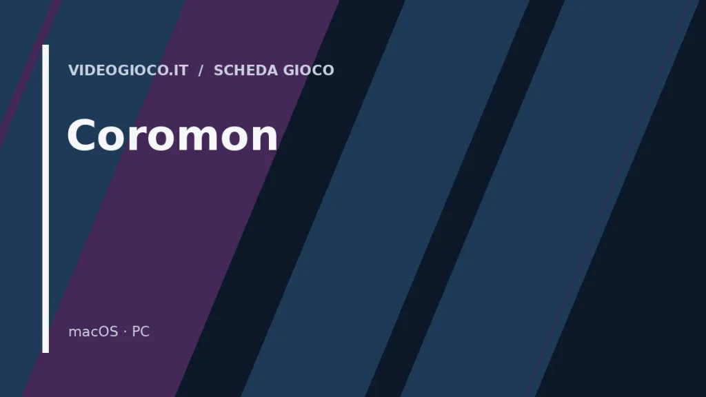 Copertina del gioco Coromon con visual grafico originale di proprietà di Videogioco.it.