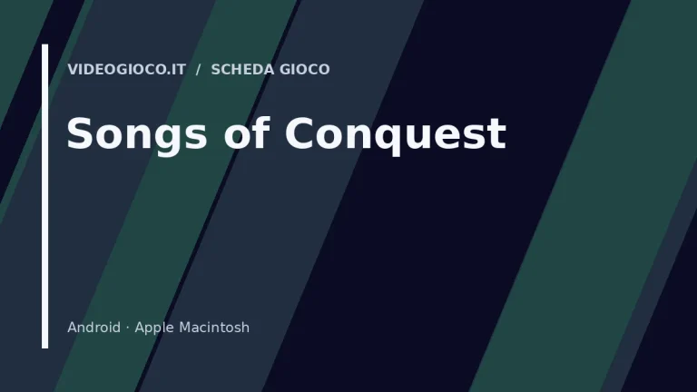 Visual grafico originale Videogioco.it per Songs of Conquest.