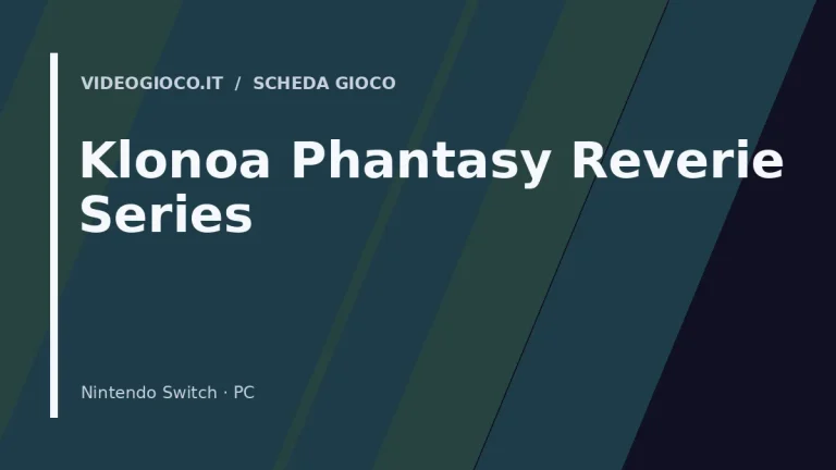 Visual grafico originale Videogioco.it per Klonoa Phantasy Reverie Series