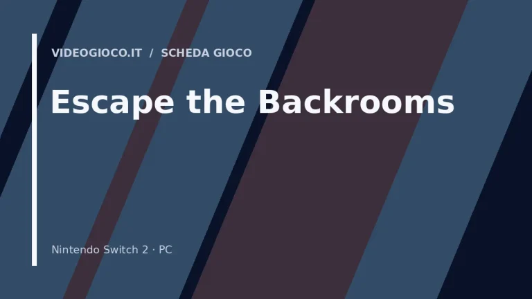 Visual di copertina per il gioco Escape the Backrooms
