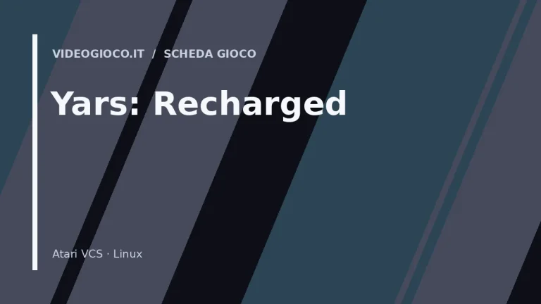 Visual di copertina per il gioco Yars: Recharged