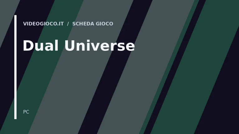 Visual grafico originale di Videogioco.it per il videogioco Dual Universe.