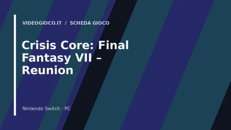 Crisis Core: Final Fantasy VII – Reunion