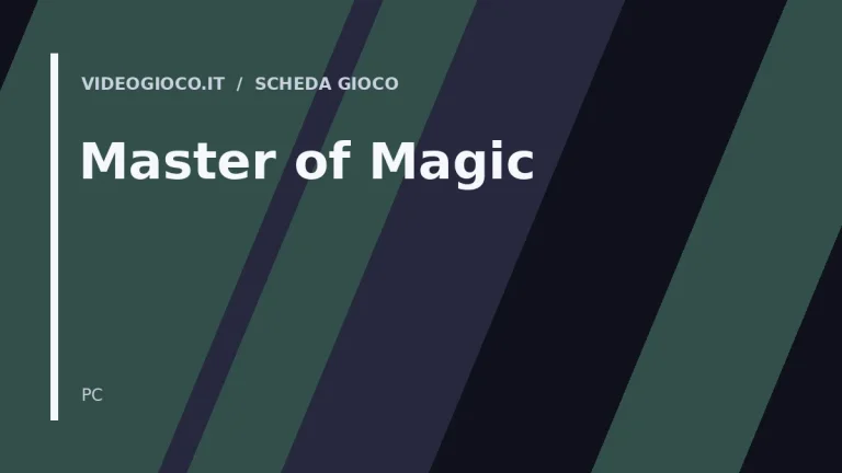 Visual grafico originale Videogioco.it per il gioco Master of Magic