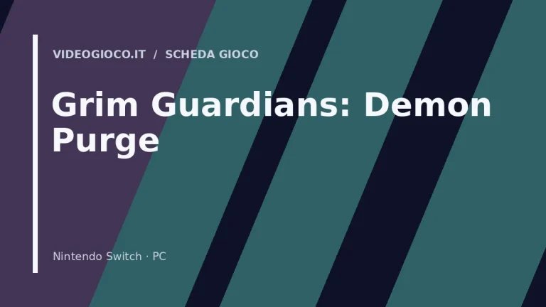Visual grafico originale Videogioco.it per il videogioco Grim Guardians: Demon Purge.