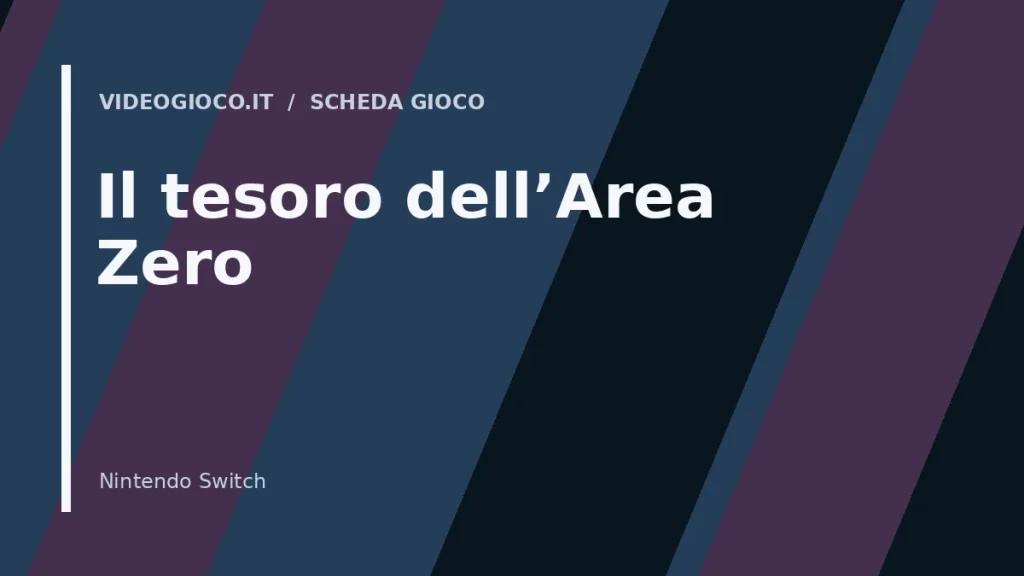 Copertina del gioco Il tesoro dell'Area Zero
