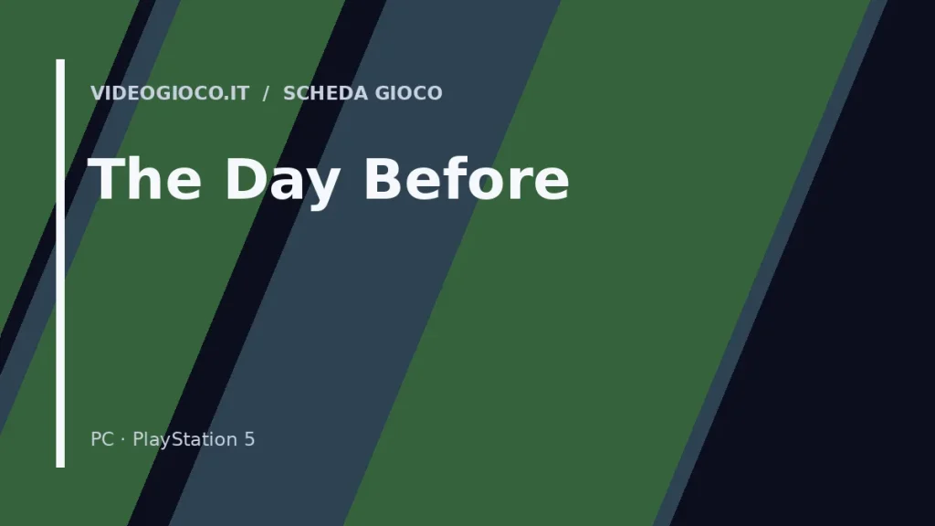 Copertina del gioco The Day Before
