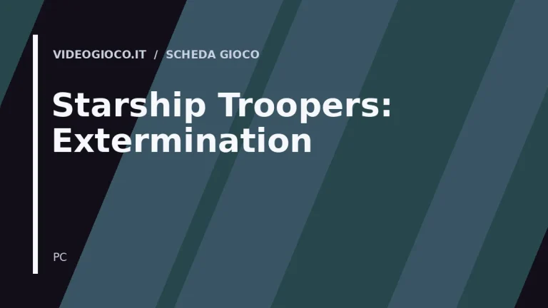 Grafica di copertina originale Videogioco.it per il gioco Starship Troopers: Extermination