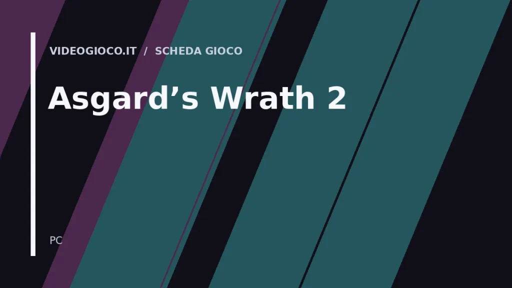 Visual grafico originale di Videogioco.it per il videogioco Asgard's Wrath 2.