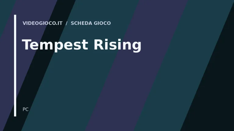 Visual grafico originale di Videogioco.it per il videogioco Tempest Rising.