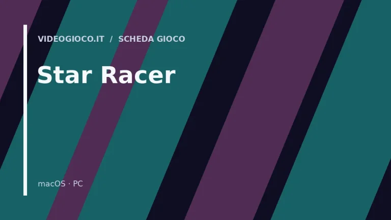 Visual grafico originale di Videogioco.it per il gioco Star Racer