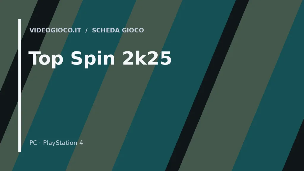 Copertina originale Videogioco.it per il gioco Top Spin 2K25