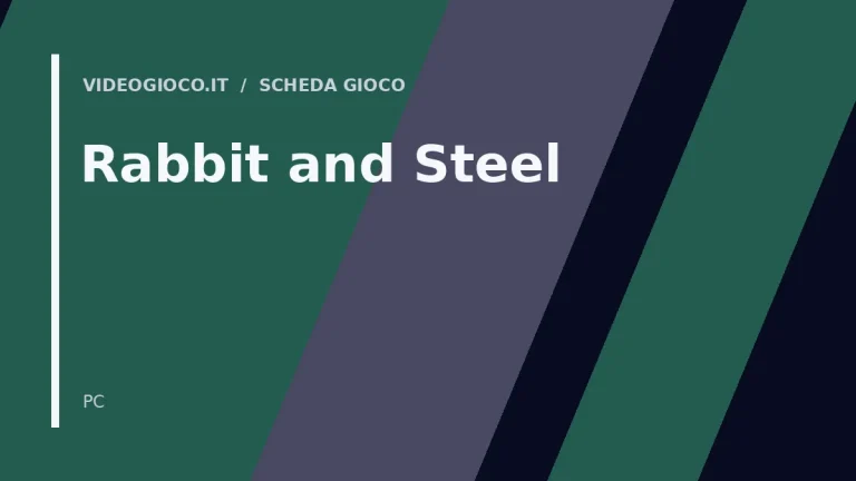 Copertina del gioco Rabbit and Steel: visual grafico originale di Videogioco.it.