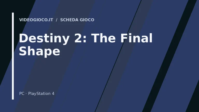 Copertina di Destiny 2: The Final Shape: visual grafico originale di proprietà di Videogioco.it