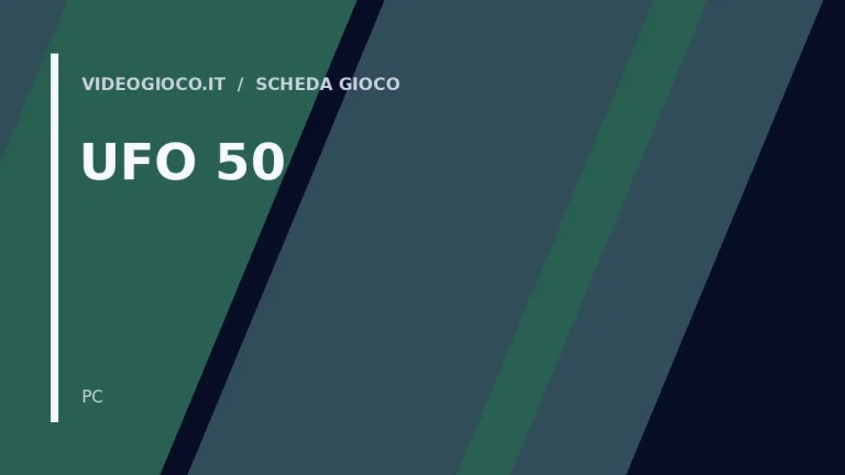Copertina di UFO 50: visual grafico originale di proprietà di Videogioco.it.