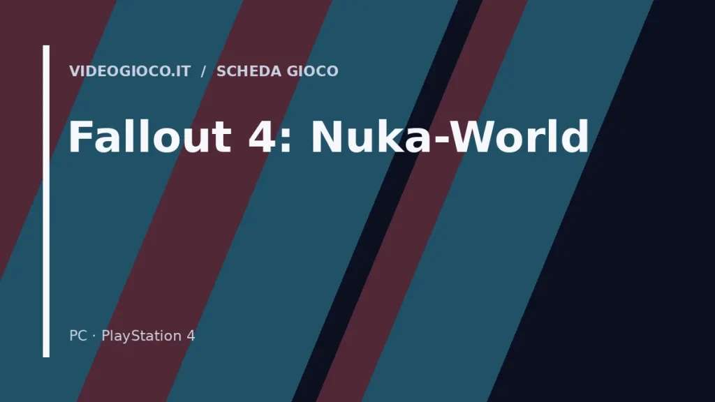 Visual grafico originale Videogioco.it per il videogioco Fallout 4: Nuka-World