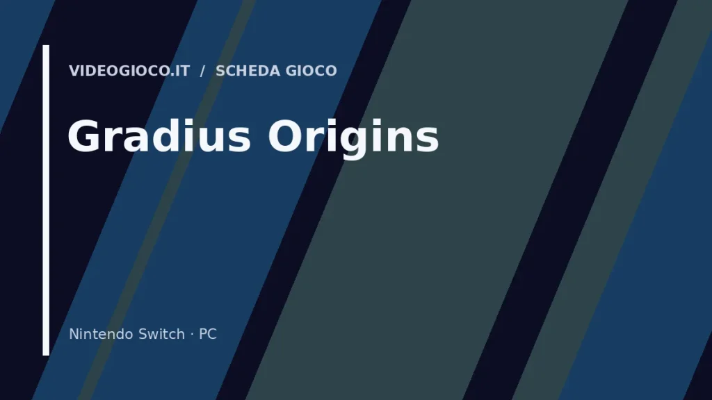 Visual grafico originale Videogioco.it per il gioco Gradius Origins
