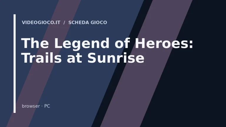 The Legend of Heroes: Trails at Sunrise