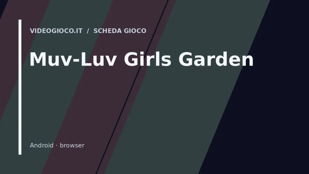 Visual grafico originale Videogioco.it per il videogioco Muv-Luv Girls Garden