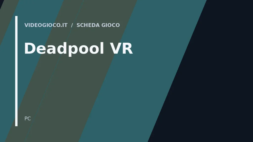 Visual di copertina originale Videogioco.it per il gioco Deadpool VR