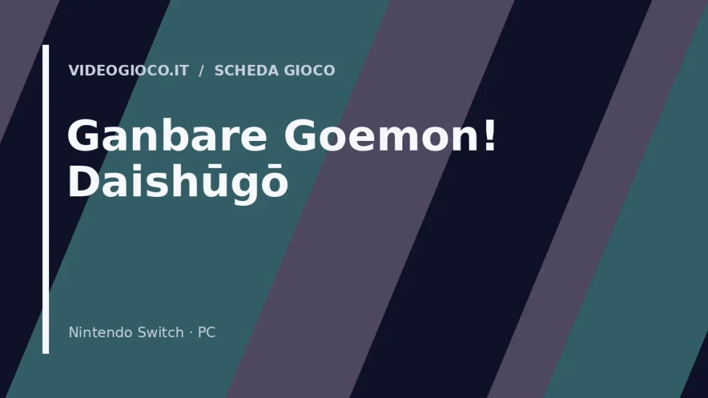 Copertina originale Videogioco.it per il videogioco Ganbare Goemon! Daishūgō.