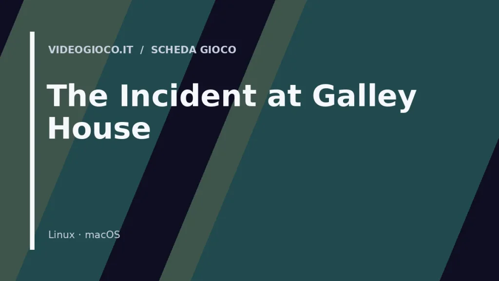 Copertina originale Videogioco.it per il videogioco The Incident at Galley House.