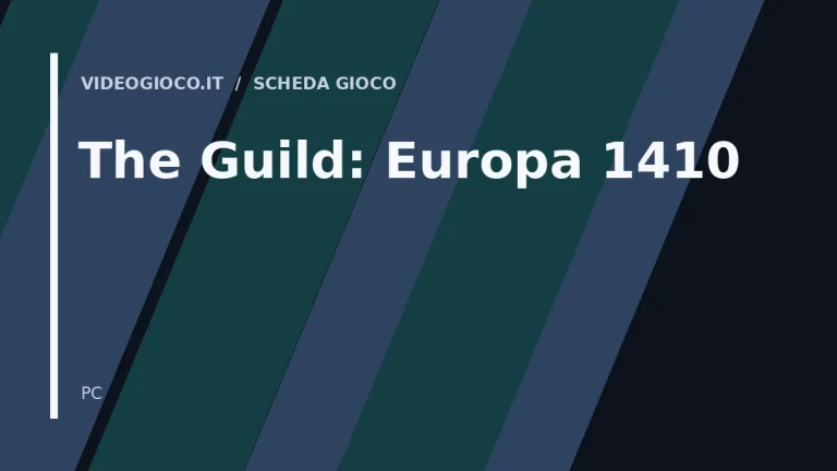 Visual grafica originale Videogioco.it per il videogioco The Guild: Europa 1410.