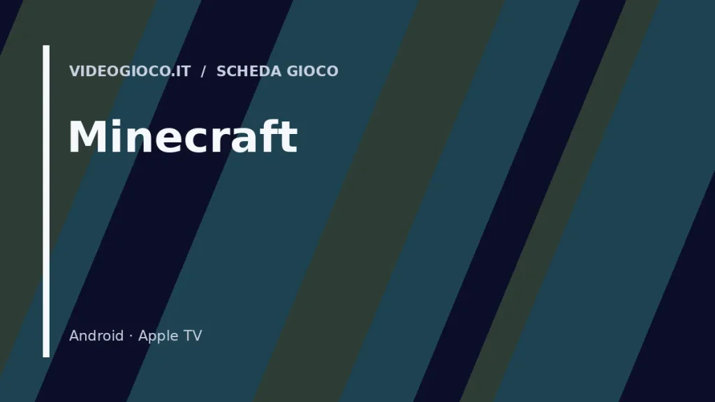 Visual grafica originale Videogioco.it per il videogioco Minecraft.