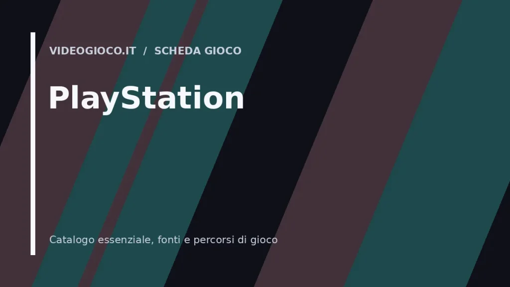 Visual grafico originale Videogioco.it per PlayStation