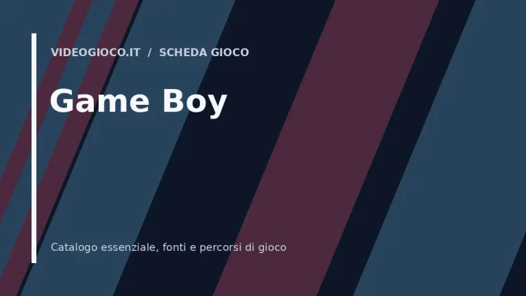 Copertina del gioco Game Boy: visual grafico originale di Videogioco.it