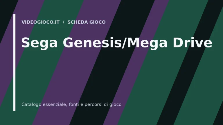 Copertina del gioco Sega Genesis/Mega Drive: visual grafico originale di Videogioco.it