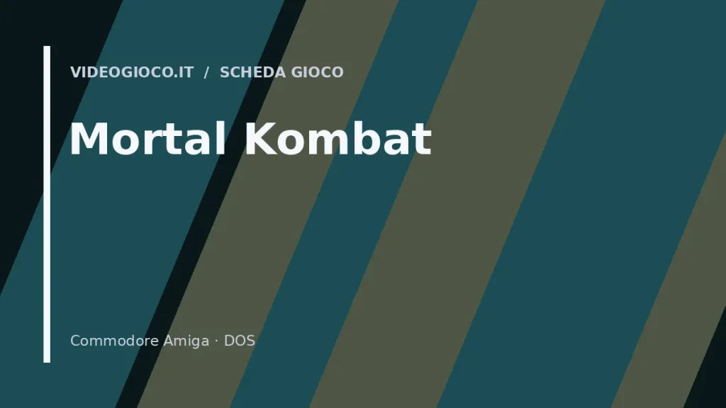 Copertina di Mortal Kombat, visual grafico originale Videogioco.it