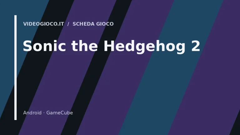 Copertina di Sonic the Hedgehog 2, visual grafico originale Videogioco.it