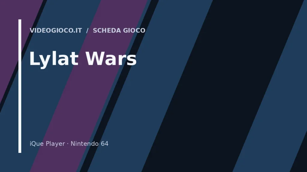 Visual grafico originale di Lylat Wars realizzato da Videogioco.it