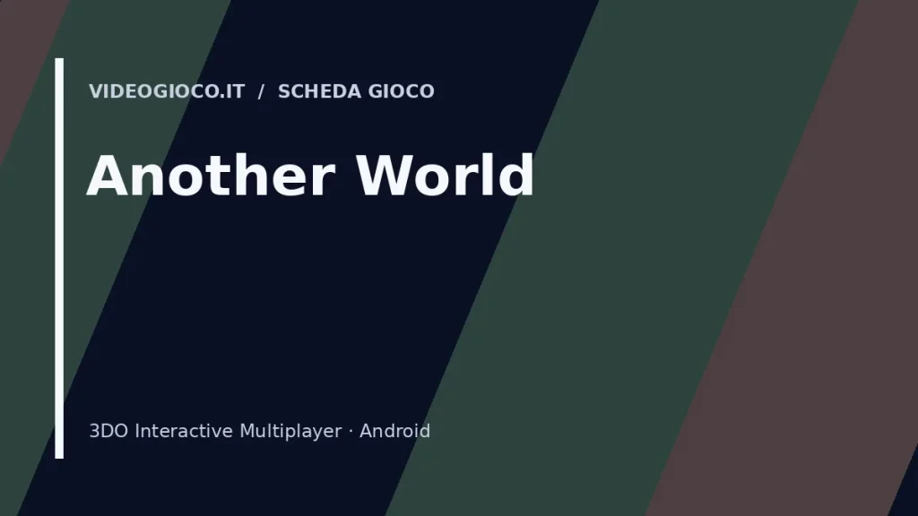 Visual grafico originale di Another World realizzato da Videogioco.it