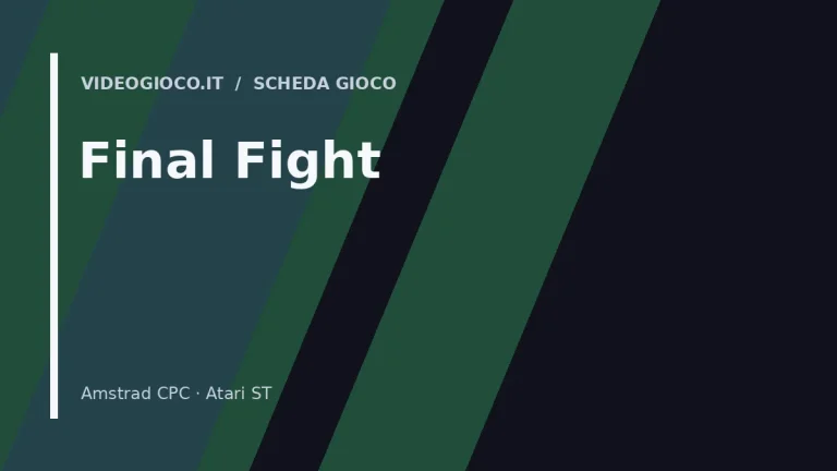 Visual grafico originale Videogioco.it per Final Fight.