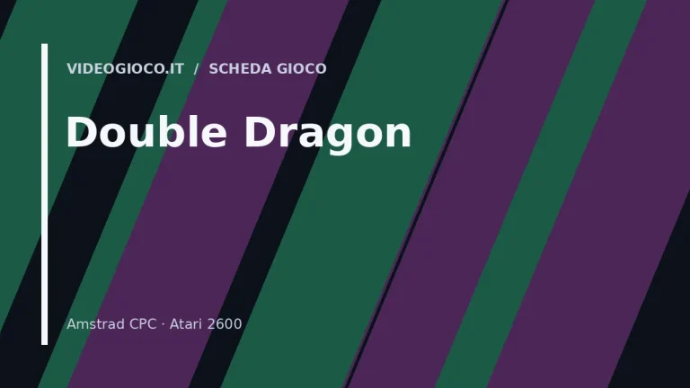 Visual grafico originale Videogioco.it per il gioco Double Dragon