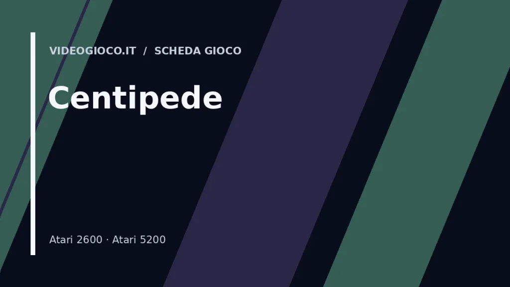 Visual grafico originale Videogioco.it per il gioco Centipede