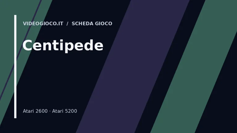Visual grafico originale Videogioco.it per il gioco Centipede
