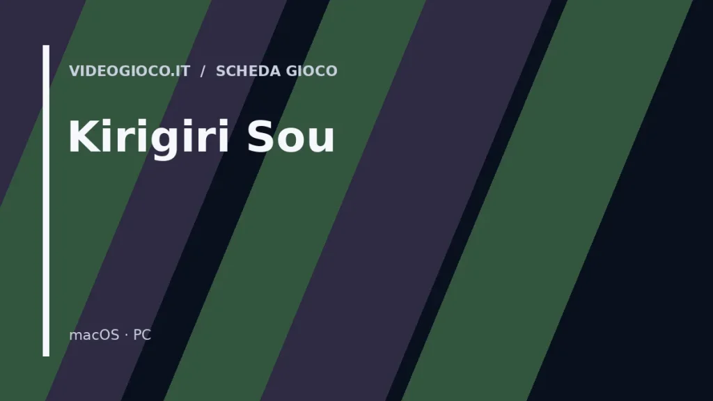 Visual grafico originale Videogioco.it dedicato al gioco Kirigiri Sou.