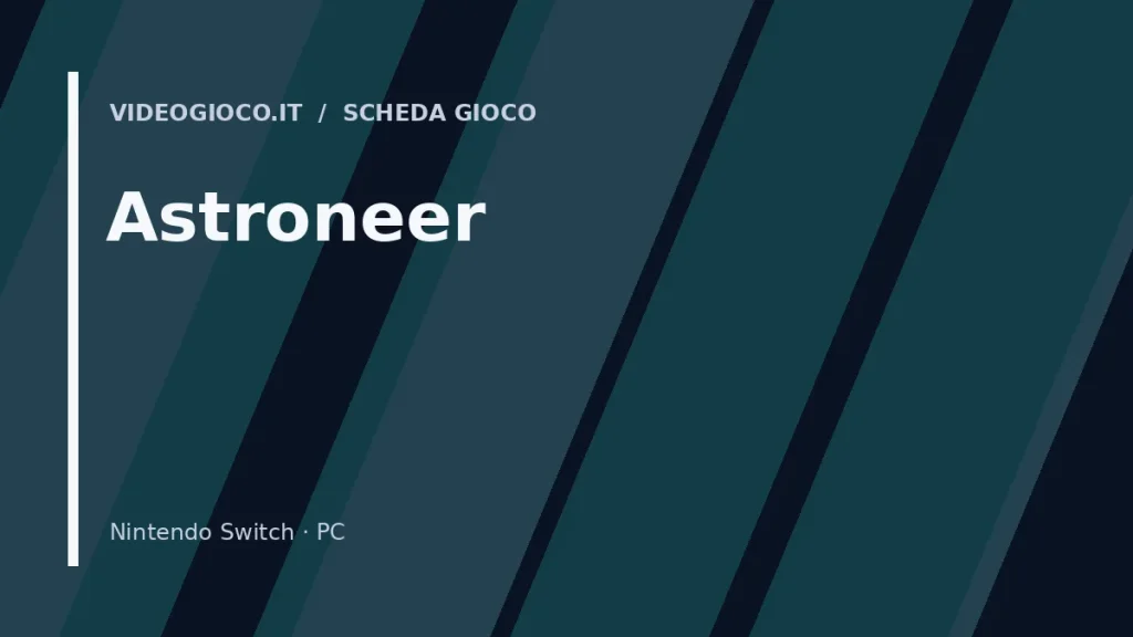 Visual grafico originale Videogioco.it per il gioco Astroneer