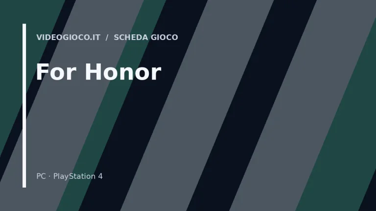 Visual grafico originale Videogioco.it per il gioco For Honor.